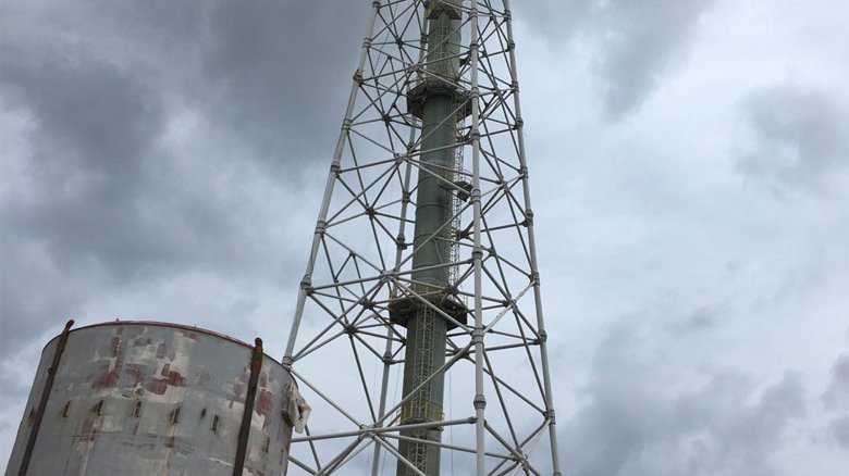 The 140-Metre-High flue gas stack
