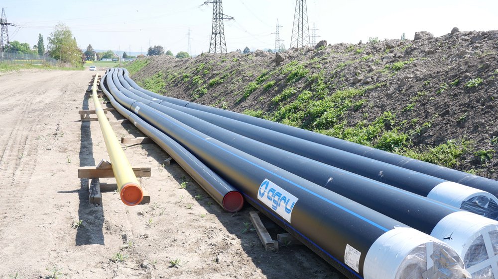 The AGRULINE pipes made of PE 100-RC in dimensions OD 560 mm ensure the drinking water supply on both banks of the Danube.