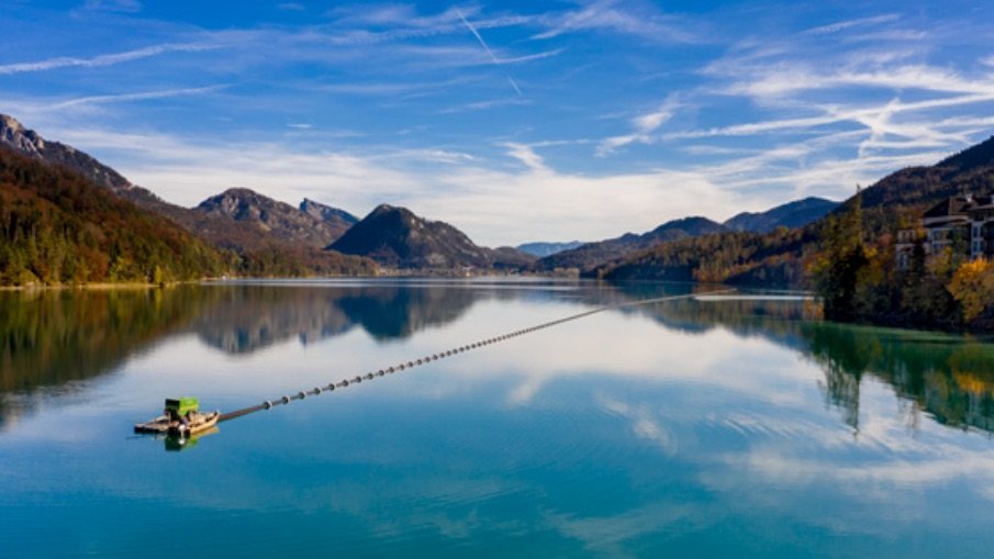 agru pe 100 druckrohrleitung am fuschlsee