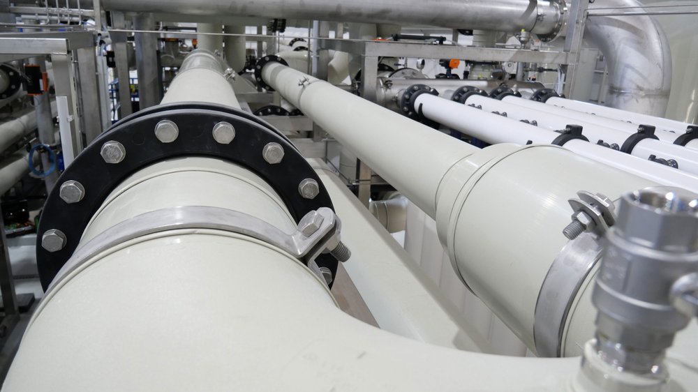Since high operating pressures prevail in softening plants, PP is the first choice.
