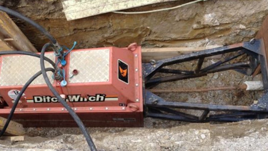 Baustelle mit der Ditch Witch