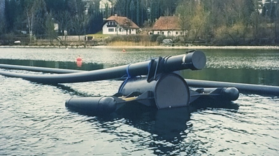 In den See extrudierte Rohrleitung