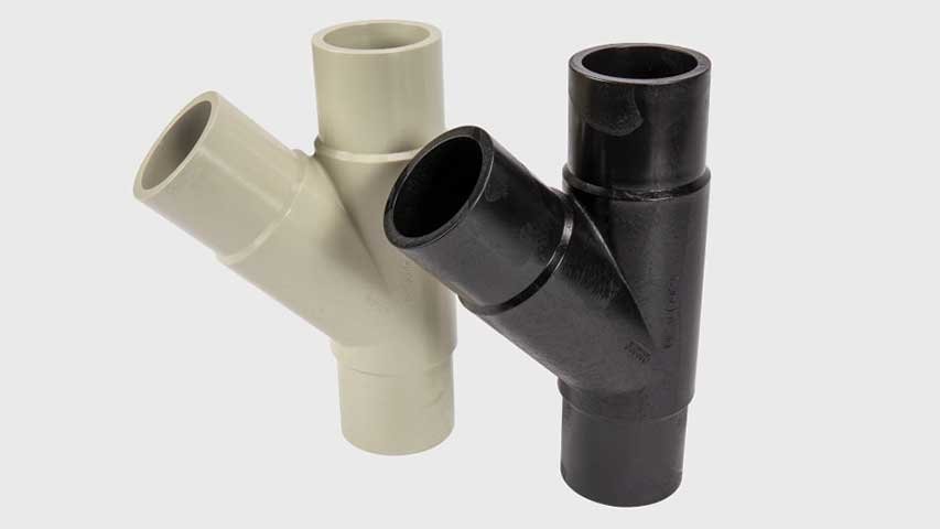 Tee 45° injection moulded