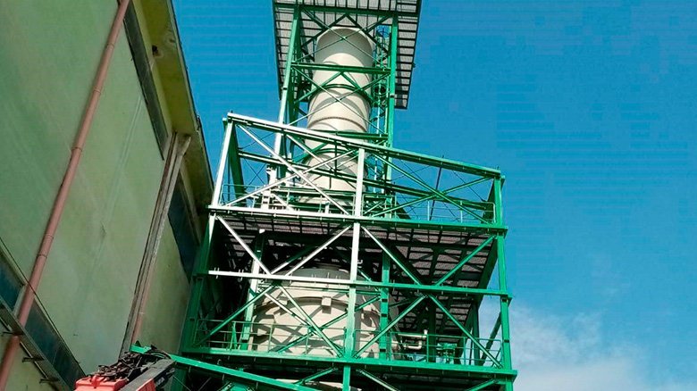 FRP part in PP and handling/manipulation on site