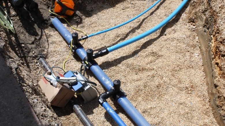 Connection of SurePex® service pipes with e-fittings to the DAV