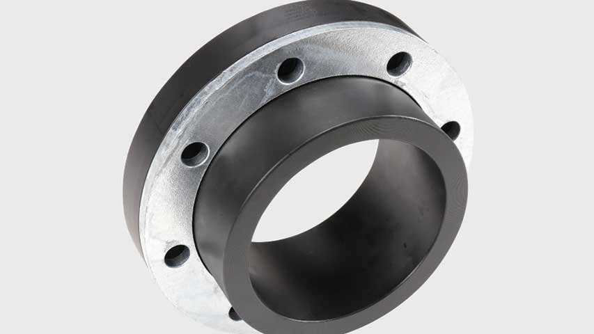 Special flange for connections to valves