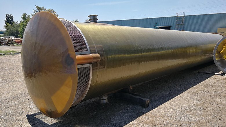 Finished ECTFE/FRP dual-laminate part