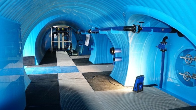 ... with our sheets, made of HDPE 80 blue.