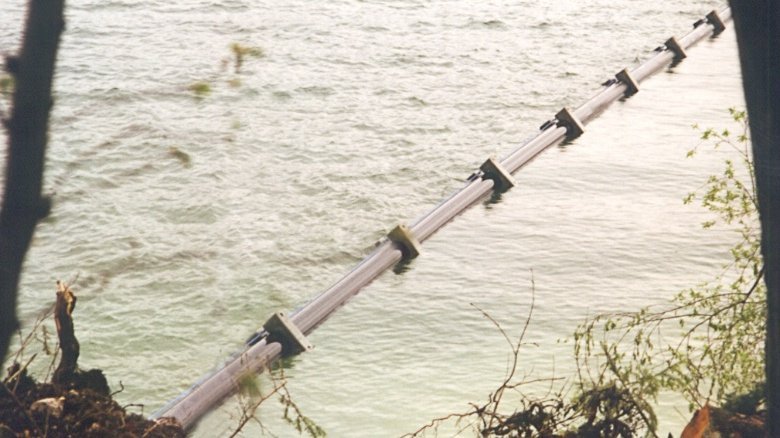 Potable water pipeline with ballast weights