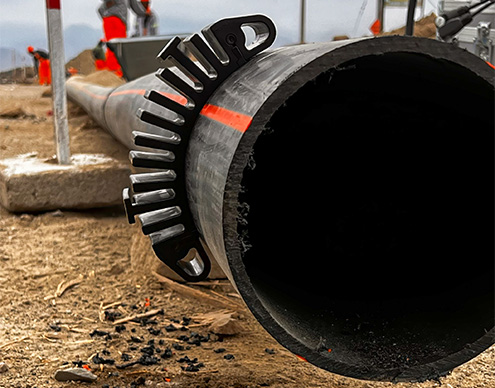 AGRU PE 100-RC Flex Restraint for Axially force-locked Manhole Connections