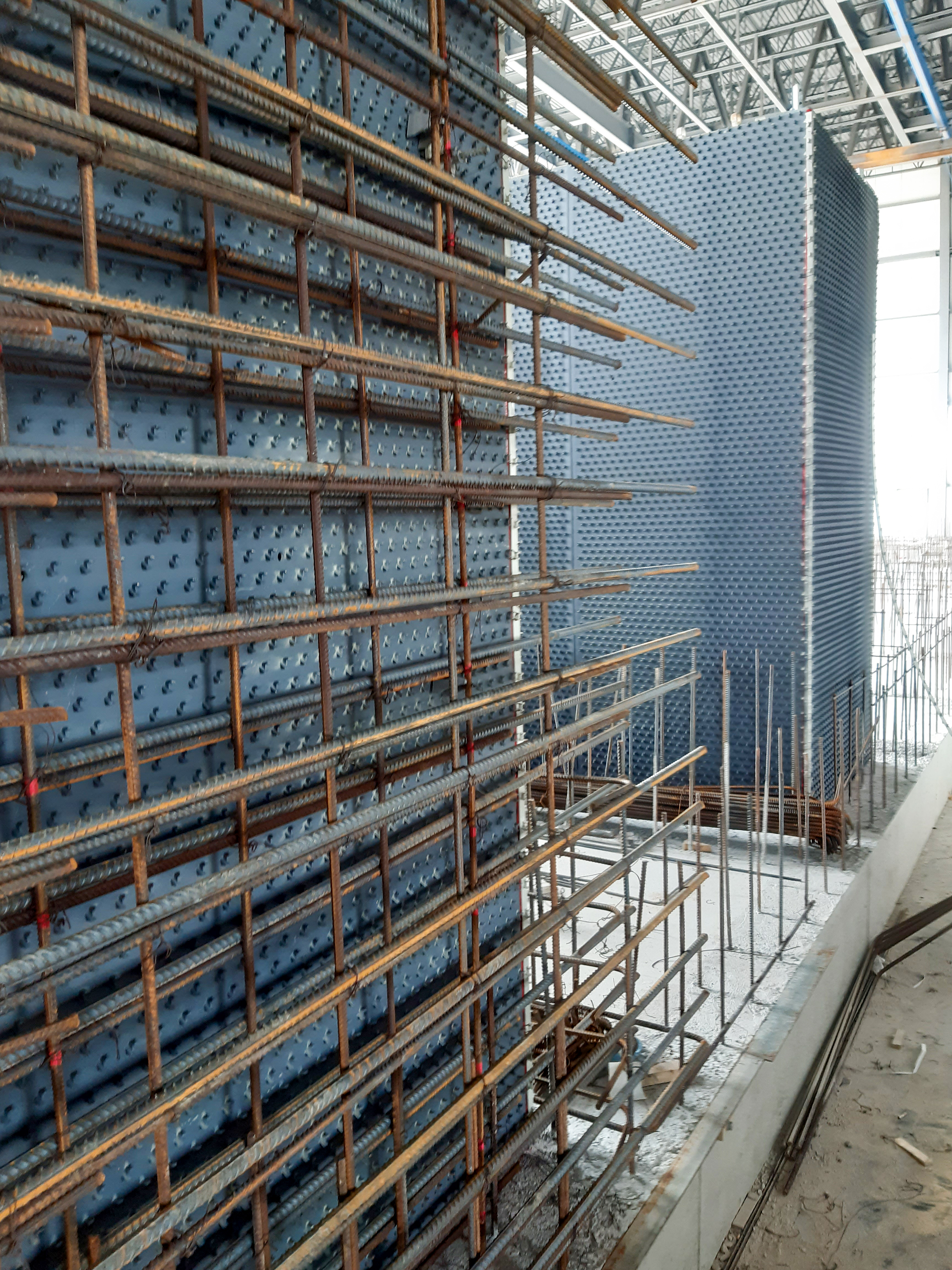 Our Ultra-Grip concrete protection slabs before concrete installation.