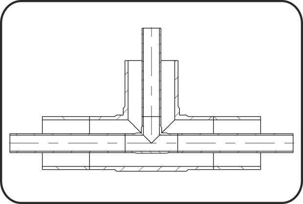 PE/PVDF Staggered Welding